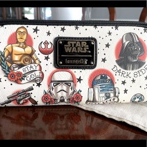 Star Wars Disney Loungefly Tattoo Zip Wallet